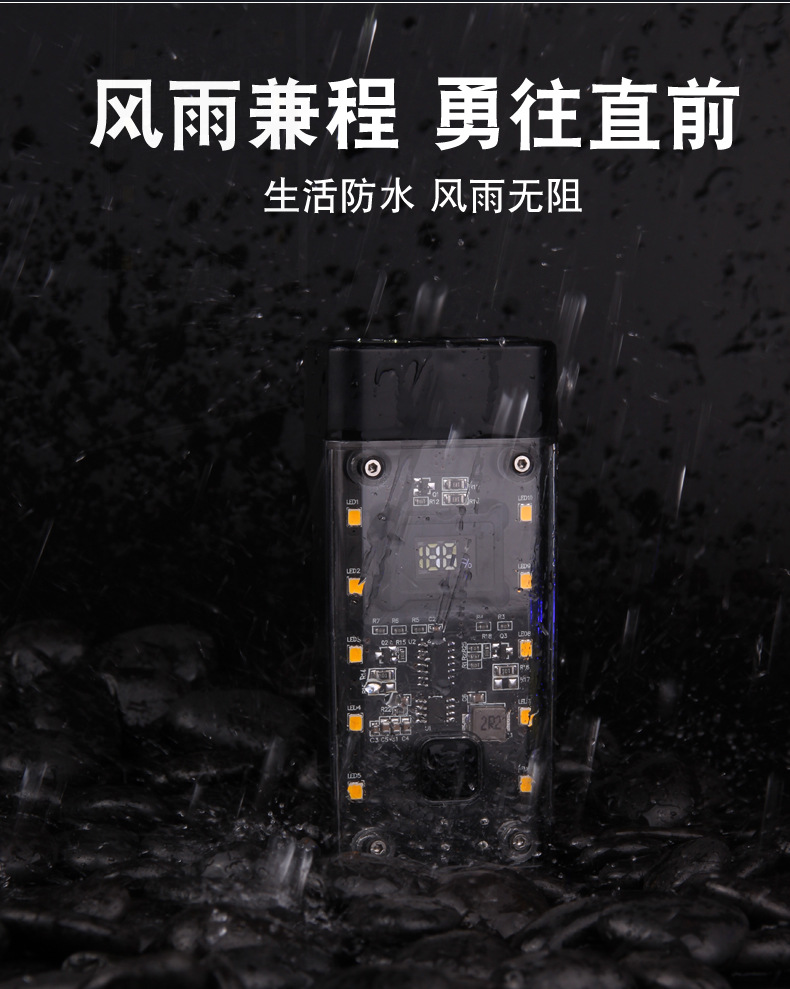 2024 New high-intensity bicycle light, outdoor mountain bike headlight, USB charging transparent cycling equipment, night riding light pic 7