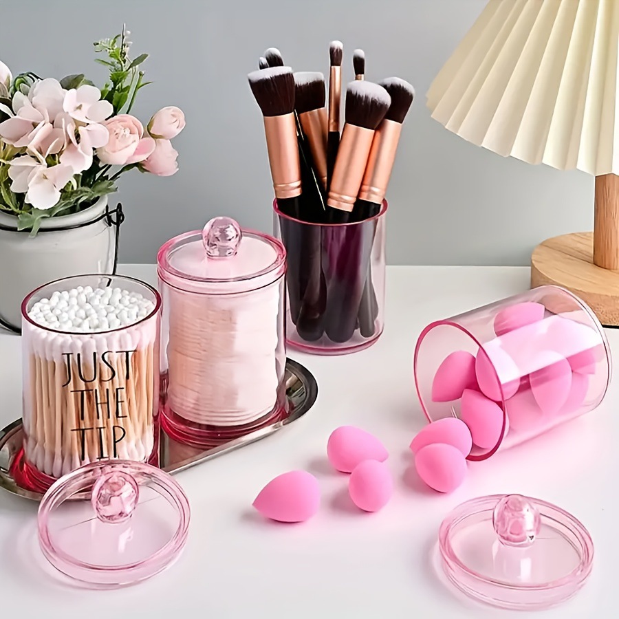 Cotton swab boxes, round cotton swab storage boxes, bathroom can storage cans, transparent toothpick boxes, dental floss boxes are selling well across borders pic 8