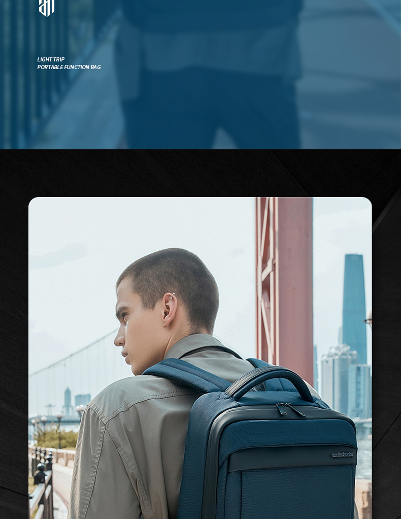 Mochila de negocios de viaje de cazador ártico para hombres bolsa de computadora portátil premium sense mochila de viaje de gran capacidad pic 8