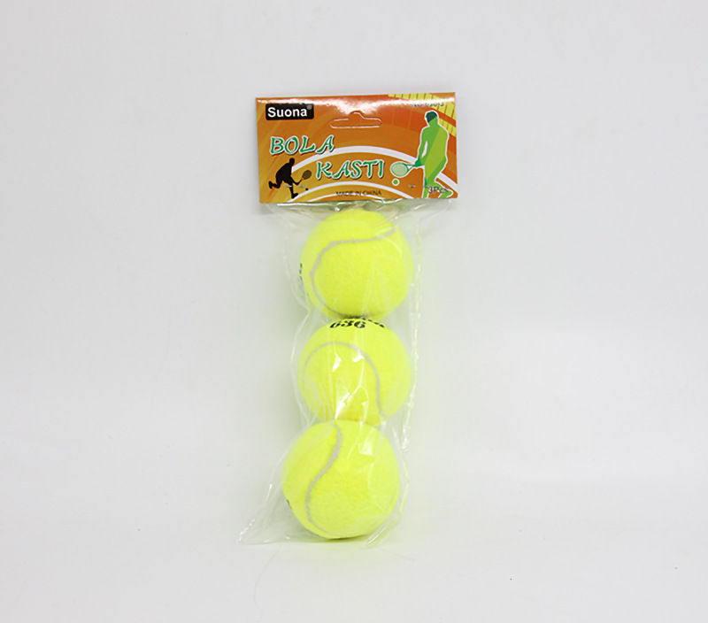 厂家直销网球批发训练比赛专用橡胶网球毛呢化纤无压袋装现货供应详情5