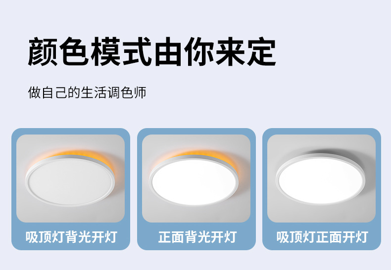 背光吸顶灯led爆款吸顶灯超薄卧室黑色圆形吸顶灯欧洲爆款吸顶灯详情25