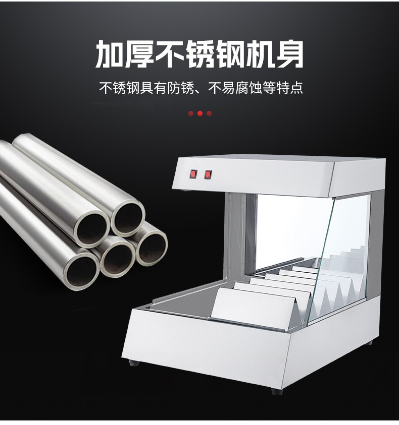 Commercial desktop French fries workstations, French fries heat preservation operation tables, wholesale of catering supporting equipment for hamburger shops and fried chicken shops pic 6