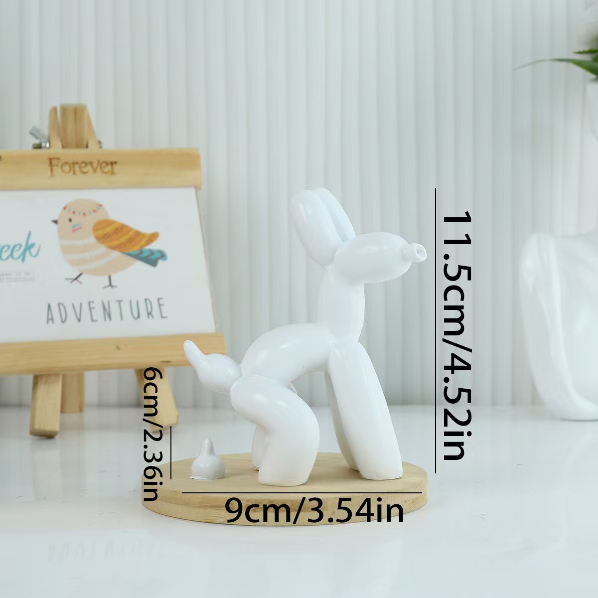 现代简约创意树脂拉屎狗气球狗摆件家居软装饰品摆设工艺品礼品详情9