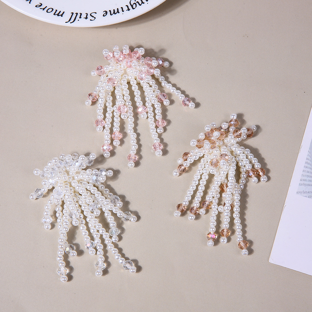 Handmade pendants, tassels, clothing accessories, hair ornaments, earrings, imitation pearl and crystal beaded brooches, DIY Hanfu, shoe accessories pic 5