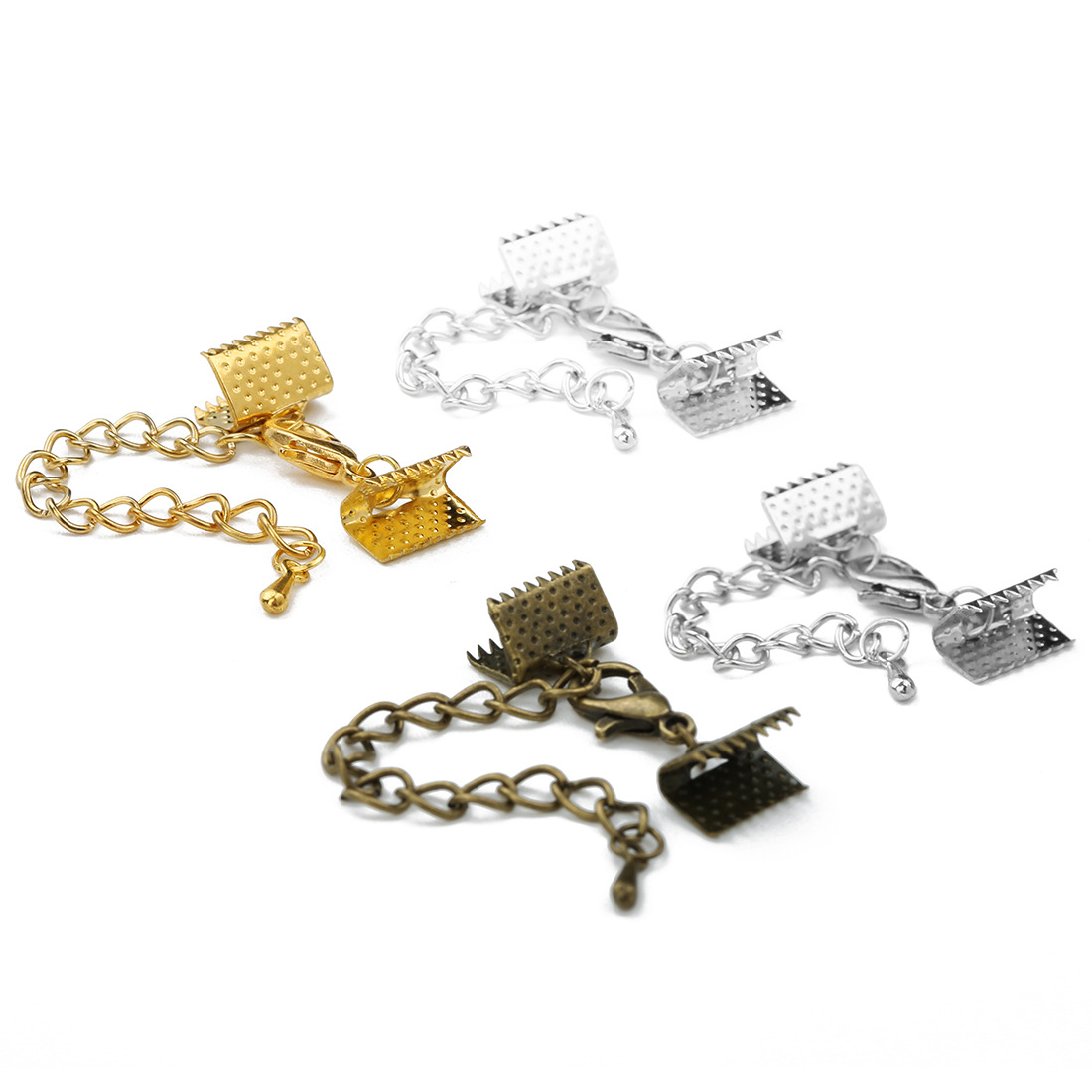 Horse clip buckle + lobster buckle, horse mouth clip, horse calf buckle, iron tail chain, 5cm long, lobster buckle 12mmdiy accessory pic 9