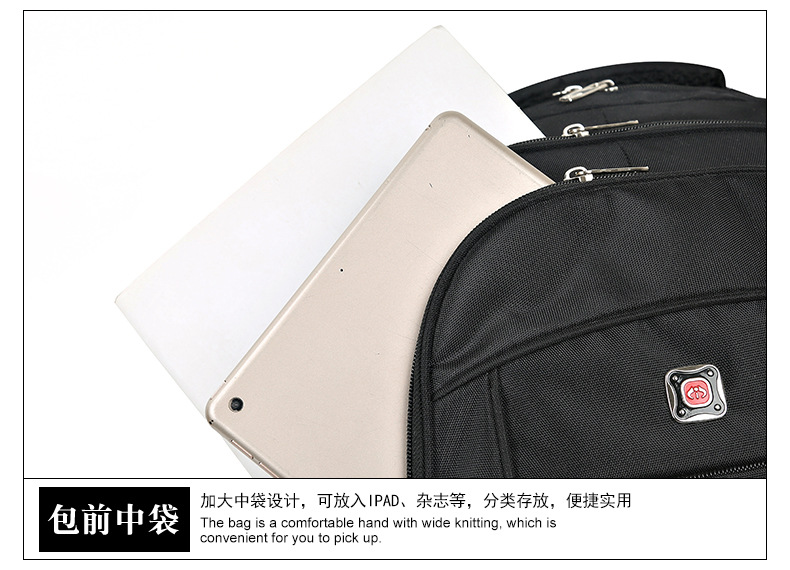 A versatile Oxford cloth student backpack for both men and women, a large-capacity business commuting computer bag for outdoor travel pic 22