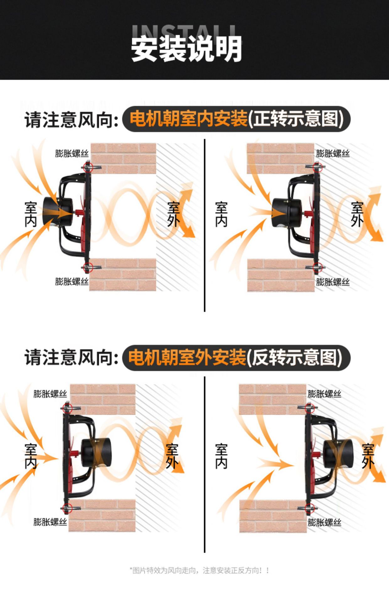 排气扇厨房家用窗式排烟强力抽风机换气扇厨房抽油烟机排风扇批发详情32