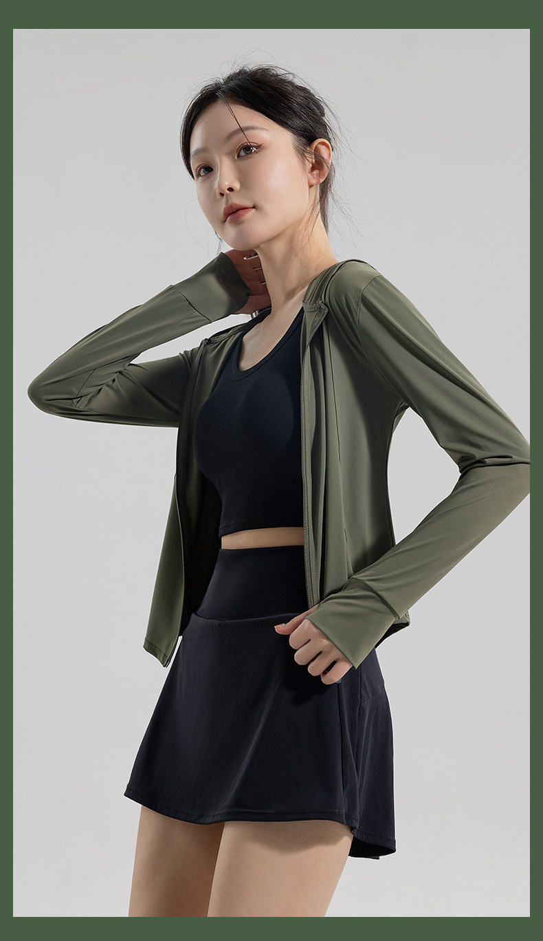 Comfortable, tight, breathable and fashionable sun-protective clothing for women, summer light, quick-drying sun-protective clothing, ice silk UV protection for women pic 32