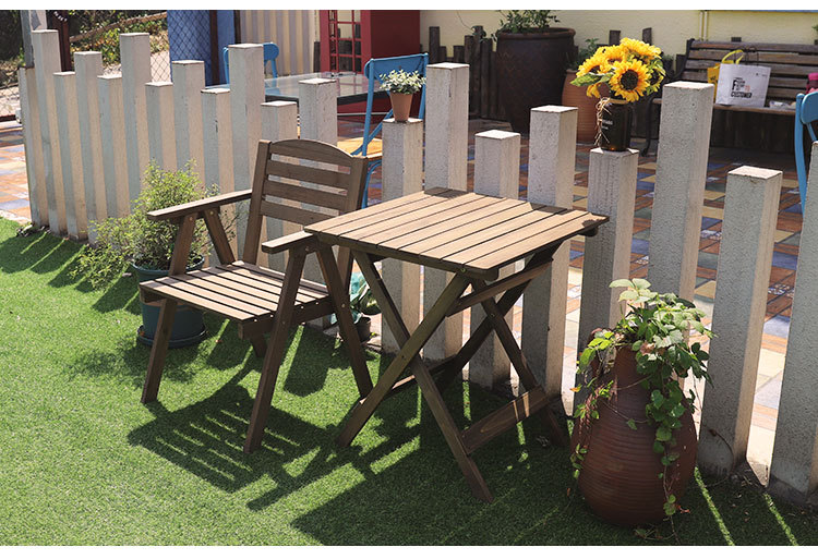 包邮实木可折叠桌靠背椅组合便携家用户外阳台简易小茶几方圆餐桌详情20