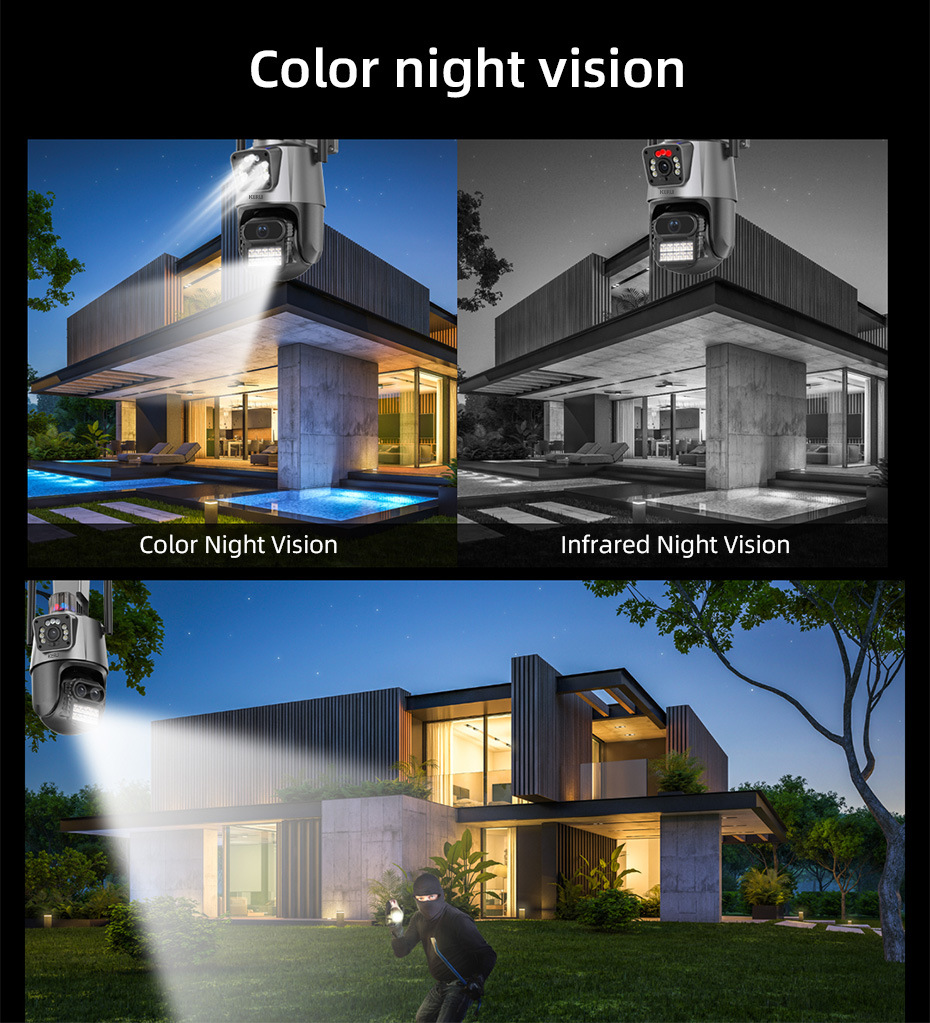 600万雄迈iCSee监控摄像头无线wifi室外红外双目枪球高清摄像机详情11