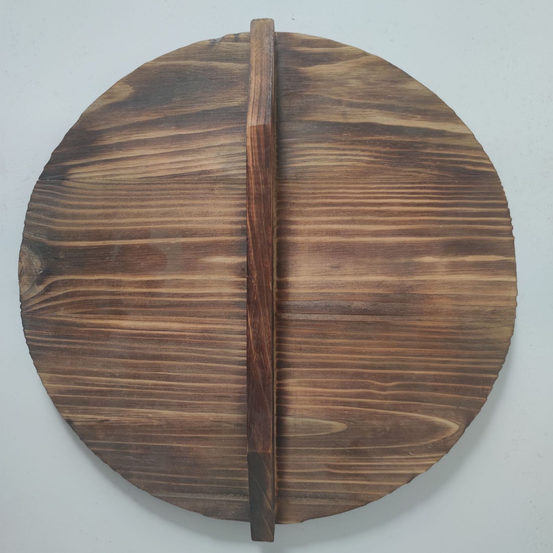 In stock: Pure wooden fir pot LIDS, round wooden LIDS, household anti-overflow iron pot LIDS pic 11