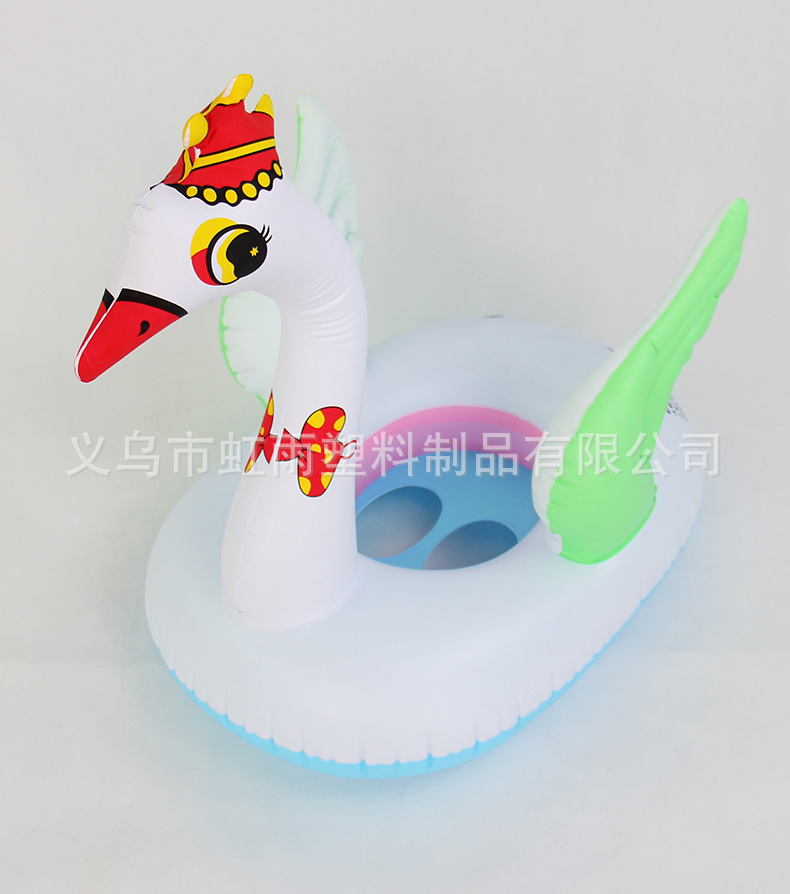 冠鹅艇水上充气儿童座圈带扶手防侧翻游泳圈婴儿坐圈批发安全耐用适用水上娱乐详情9