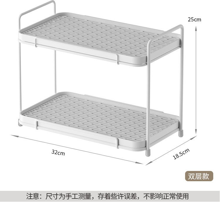 日式水杯置物架双层茶杯咖啡收纳架水杯玻璃杯子桌面托盘沥水架子详情4