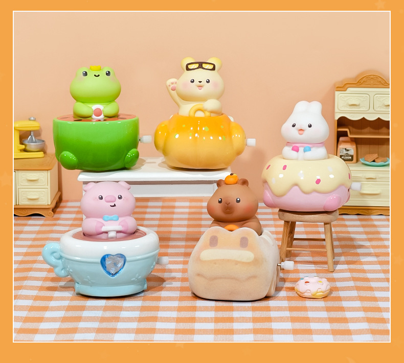 萌趣可爱美食碰碰车盲盒公仔手办家居办公室桌面装饰摆件厂家批发详情13