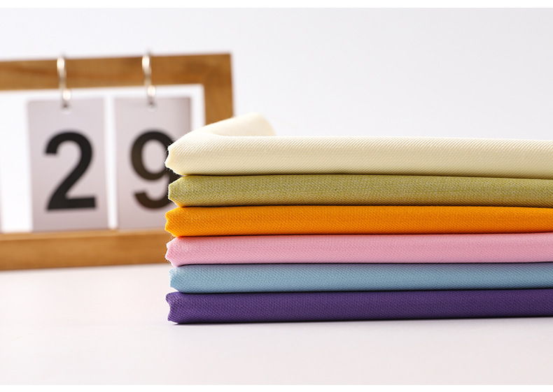 现货批发310色TR西装制服布料jk裙面料春秋无弹哔叽斜纹面料详情9