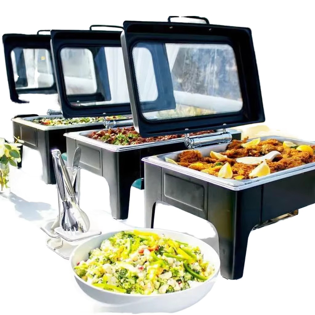Cross-border stainless steel buffet stove, hotel dining stove, insulated dish utensware, commercial Buffei stove, alcohol heating pic 5