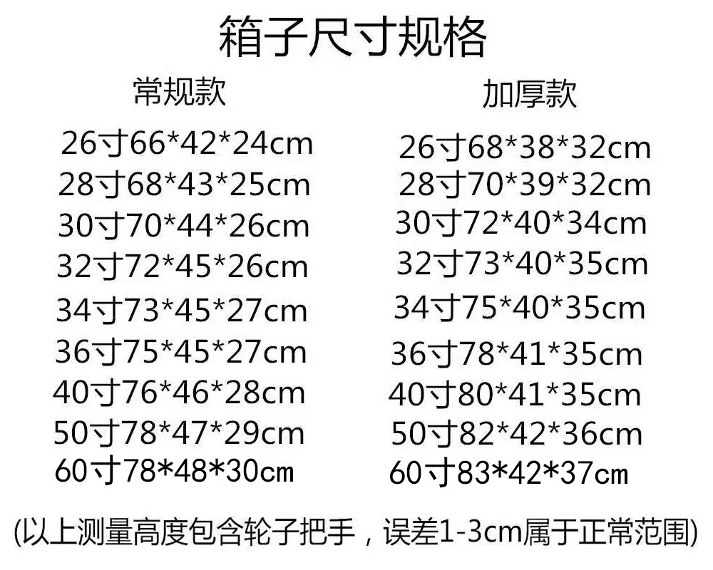 加厚大容量行李箱100寸铝框大号旅行箱女学生密码拉杆箱厂家直销详情24