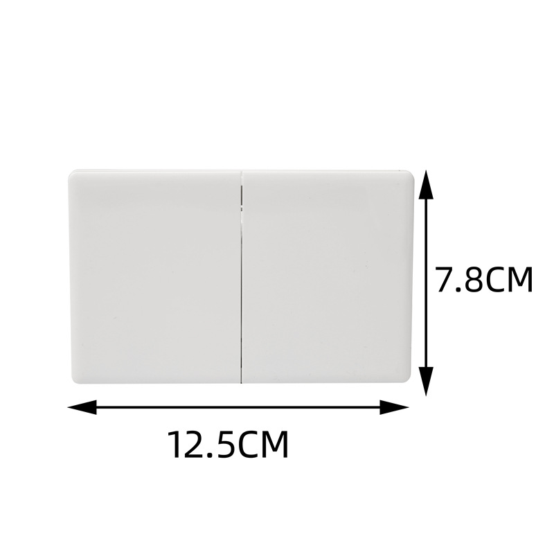 外贸118型美式开关墨西哥开关二开单控双控白色超薄哥伦比亚开关详情5