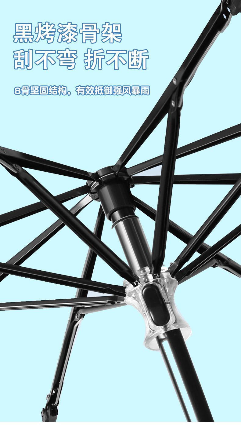 三折加大婴儿车遮阳伞溜娃神器防晒童车伞宝宝三轮推车折叠太阳伞详情13