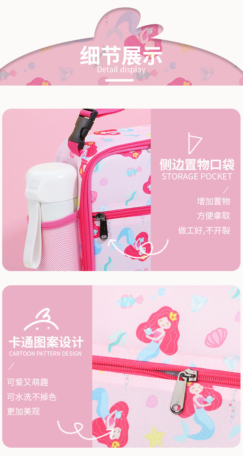 亚马逊爆款午餐包学生保温包儿童冰包跨境便携牛津布折叠便携冰包详情16