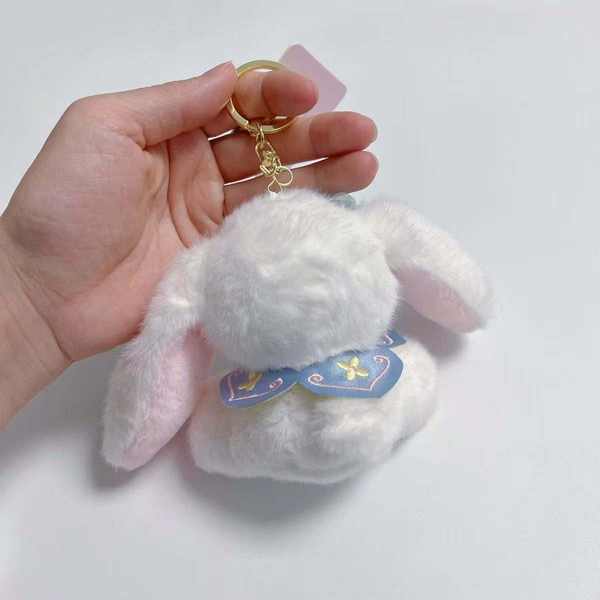 Chinese-style rabbit plush pendant, cute drooping ear rabbit, ancient-style doll bag hanging decoration, toy doll, keychain doll pic 8