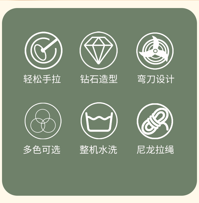 迷你拉蒜器小型手动压蒜器厨房家用三刀蒜蓉搅碎机手拉捣蒜器01900详情2