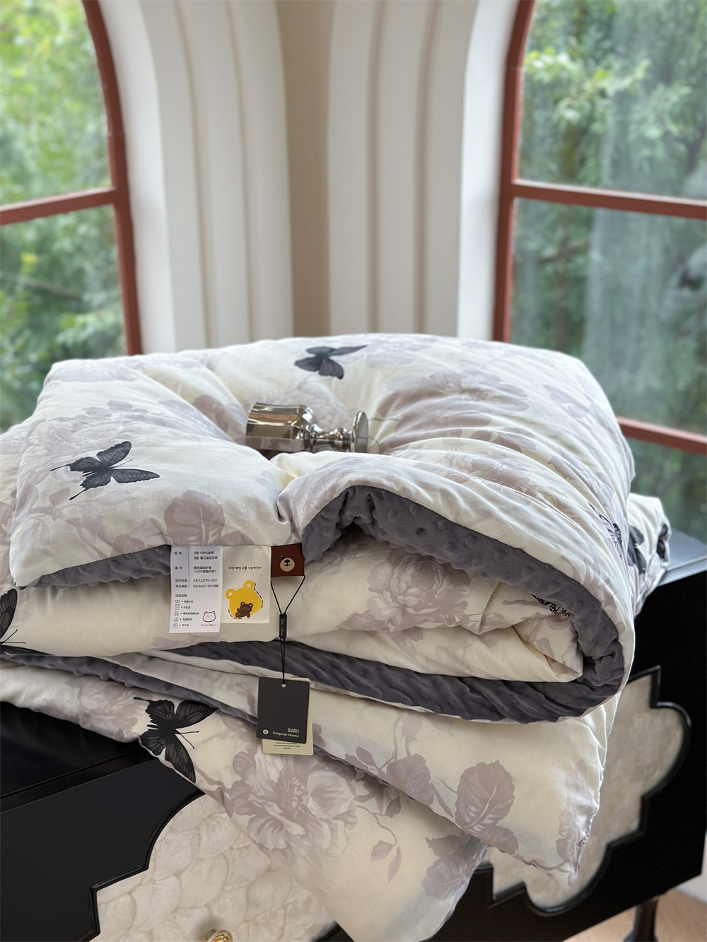 13372 All-cotton cartoon small floral print spring and autumn quilt soothing, bean quilt warm and fleece winter quilt core pic 22