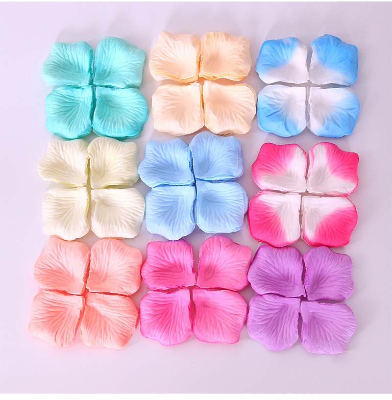 1000片玫瑰花瓣仿真手抛婚庆场景布置求婚表白工艺品礼品仿真花瓣详情22