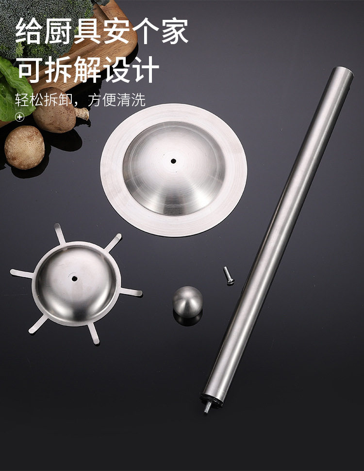 304不锈钢厨具加厚厨房工具家用锅铲漏勺汤勺煎铲面捞烹饪用具详情6