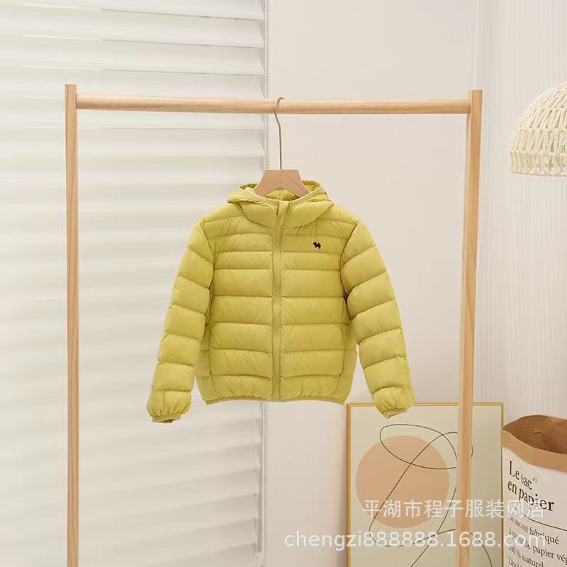 儿童新款超轻羽绒服白鸭绒轻薄连帽外套男童女童中大童春秋短款详情16