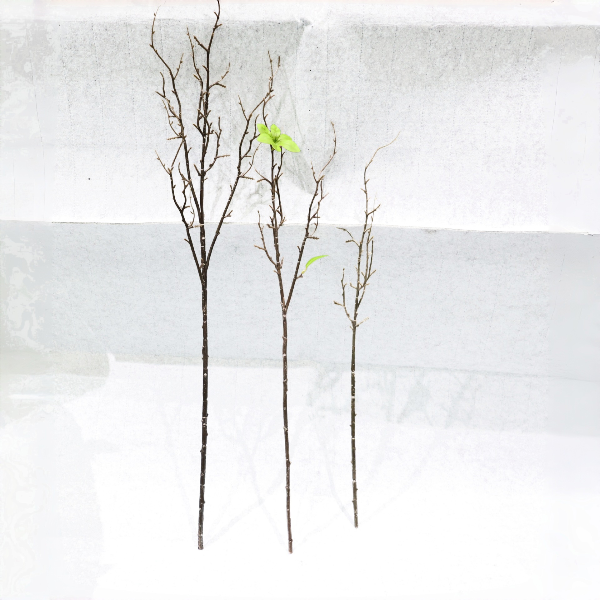 仿真柿子石榴枝花枝杆塑料铁丝多功能客厅插花装饰拍摄摆件办公文化园艺仿真树叶详情17