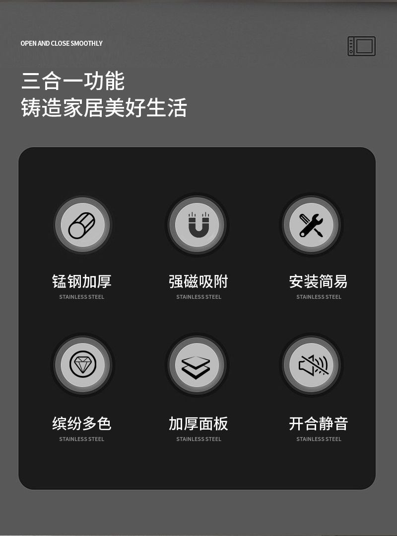 Set of hinge door, no need for slotting, 4-inch parent-child lotus leaf bedroom wooden door, golden three-in-one for bathroom pic 2