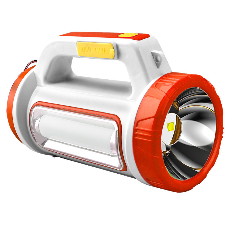 Explosion-proof high-intensity portable flashlight, outdoor lighting, long-range USB solar charging, patrol and camping searchlight pic 2