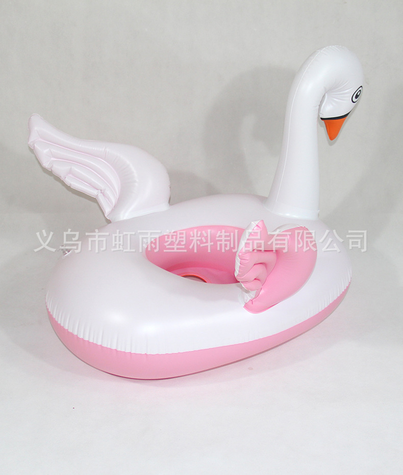 大白鹅艇水上充气儿童玩具座圈带翅膀防侧翻游泳圈婴儿坐圈批发详情12