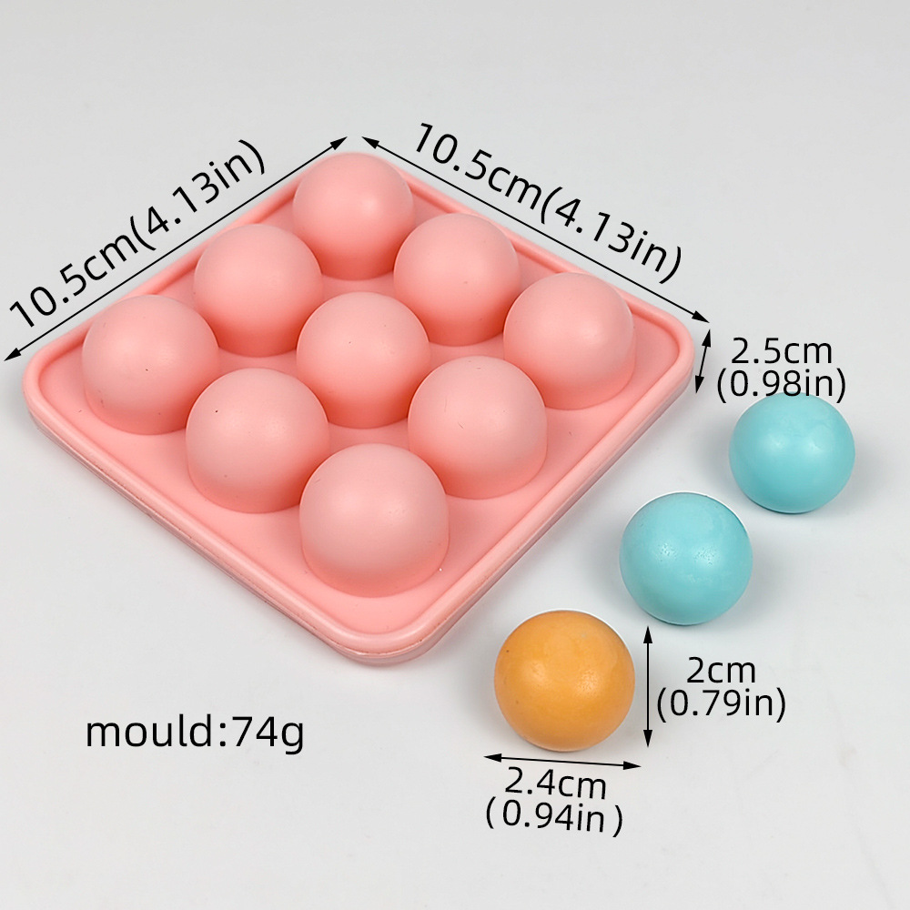 Food-grade custard, runny filling, round balls, ice cubes, candies, chocolate beans, silicone molds with LIDS, silicone ice hockey molds pic 5