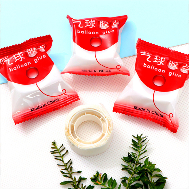Balloon glue point accessories, individual bag roll, 100 pieces, double-sided seamless, removable round dots for balloon glue point application pic 4