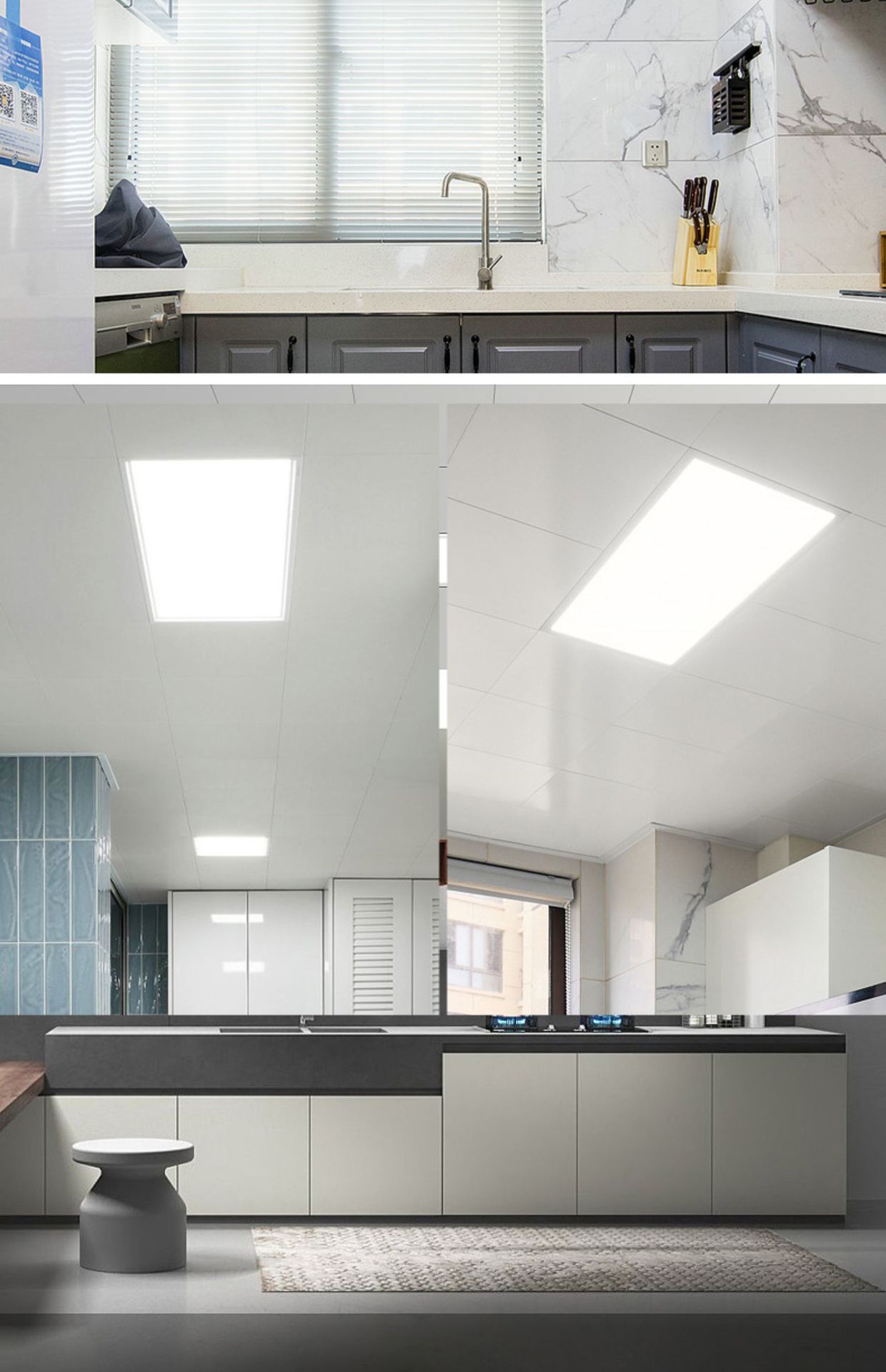 嵌入式面板铝扣板灯吊顶平板灯600*600方形厨卫石膏板集成LED灯详情6