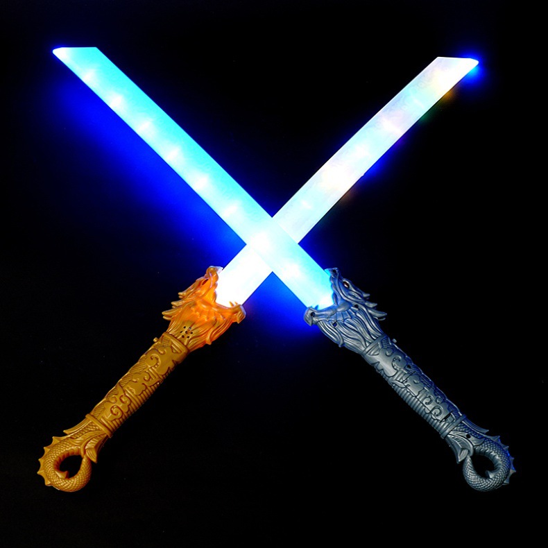 发光刀剑激光剑龙虎刀玩具金箍棒发光棒闪光棒男孩子加长刀剑网红详情7