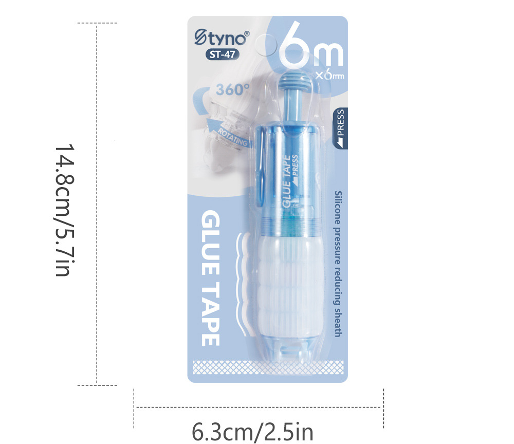 高颜值按动点点胶学生用黏贴双面胶手账diy点胶笔点状胶带批发详情3