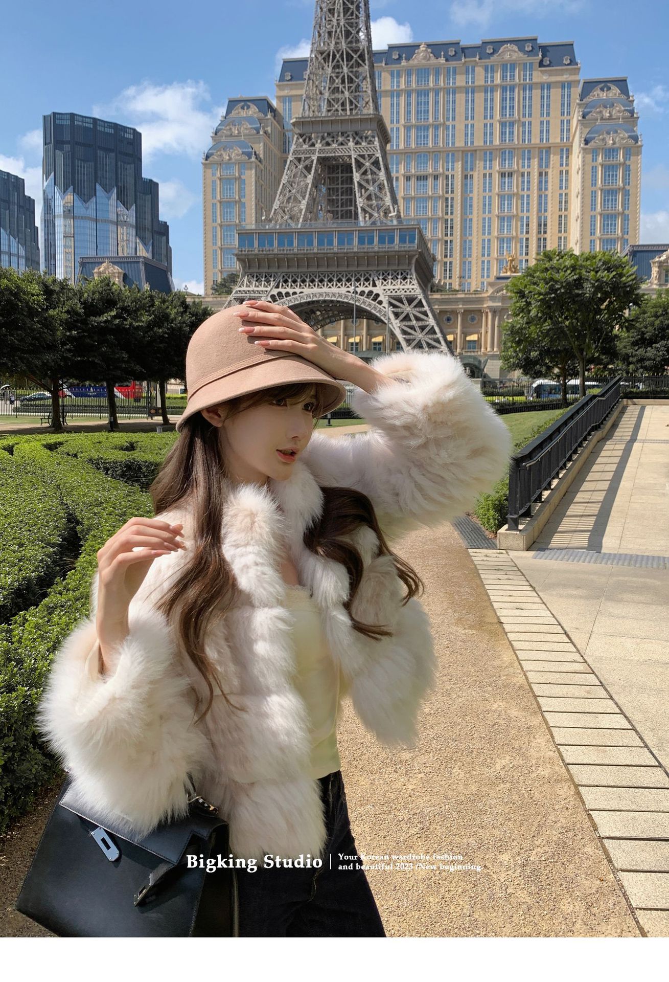 辣妹纯欲蕾丝花边吊带背心打底胸垫蝴蝶结短款修身设计无袖上衣详情31