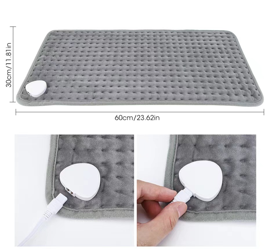 Electric blanket, small heating pad, high-temperature heat compress, Heatingpad, multi-functional warming blanket, waist support belt, heating pad, timer pic 7