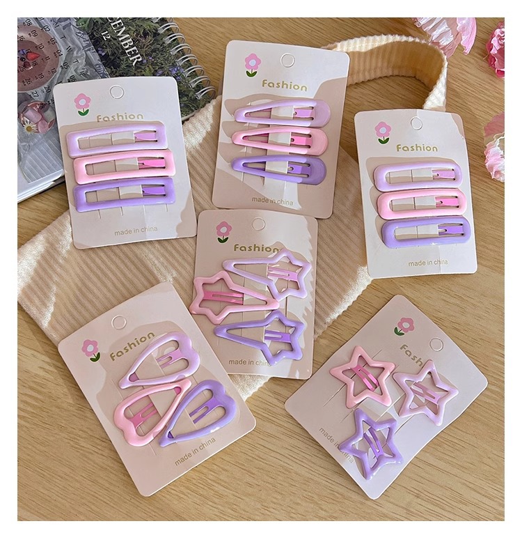 2024年新款儿童五角星星发夹 碎发BB夹子 前额侧边刘海夹 女头饰 发卡 温馨可爱设计
详情18