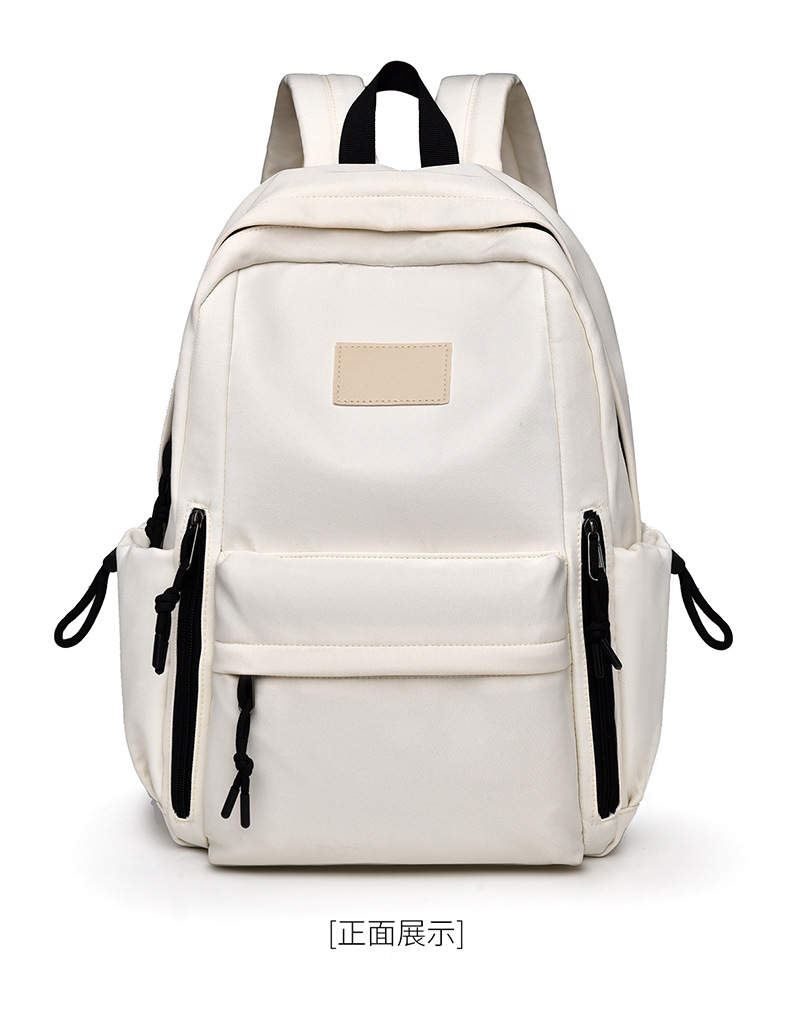 New cross-border casual backpack, simple backpack, fashionable large-capacity backpack for junior high school, high school and college students, women pic 14