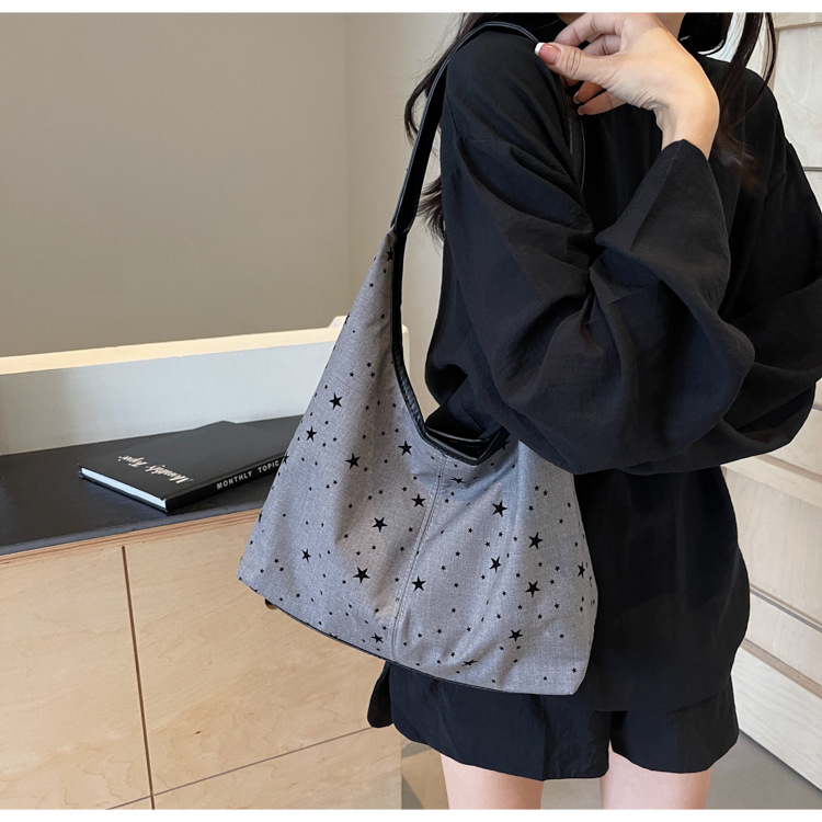 通勤大容量女包新款流行波点单肩包时尚百搭托特水桶包都市斜挎包详情41