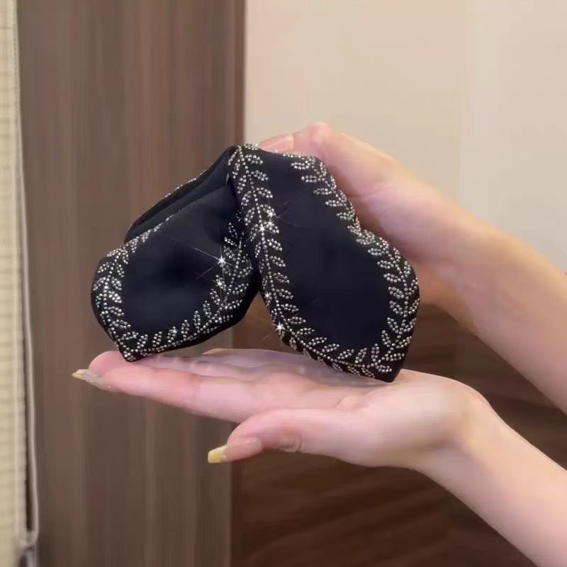 韩式设计感叶片麦穗鲨鱼夹百搭感发卡后脑勺发抓布艺头饰详情7