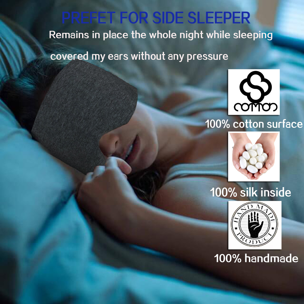 跨境专供休闲旅行睡眠眼罩一体透气午休眼罩办公室午休遮光眼罩详情6