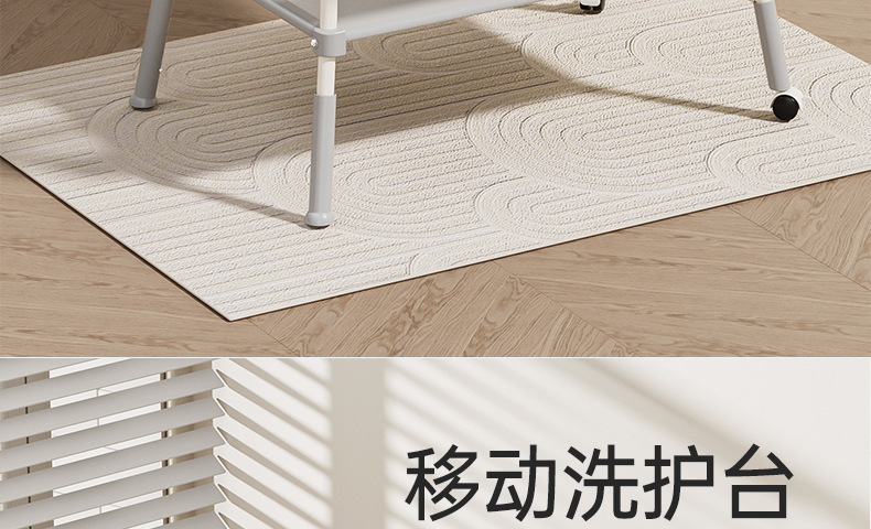 Changing table, baby care table, newborn diaper changing, massage and touch table, bathing and washing integrated with rollers pic 4