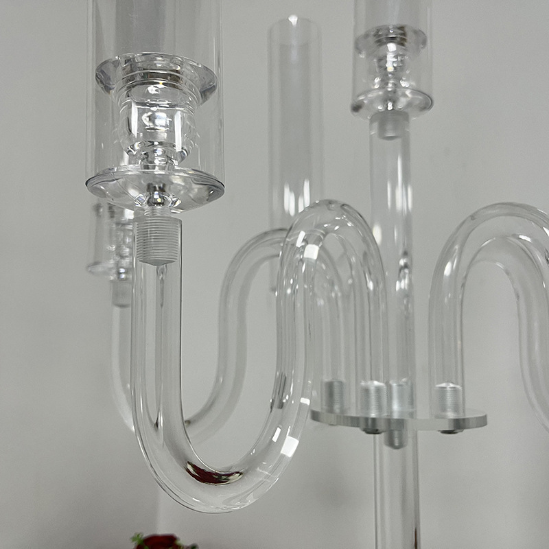 6 European acrylic candlesticks, wedding candlesticks, wedding venue decoration props, candlesticks pic 6