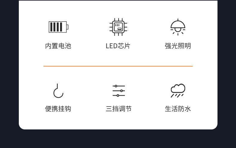 #摆摊灯夜市灯充电灯超长续航大容量led灯泡地摊户外无线照明应急详情4