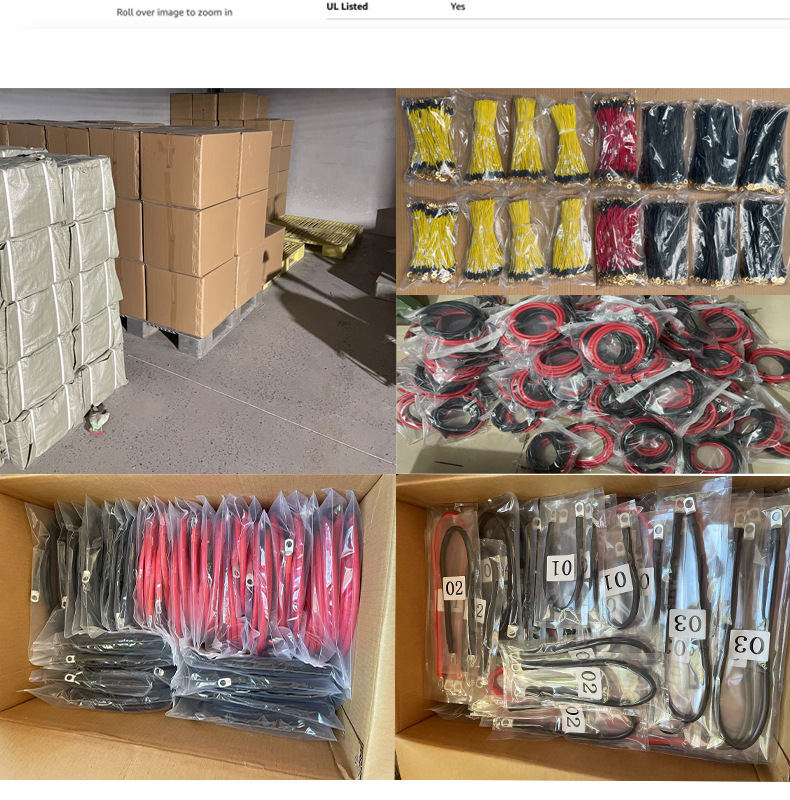 25方汽车电瓶连接线 电瓶延长线 电源逆变器电缆搭铁线电瓶串联线详情11